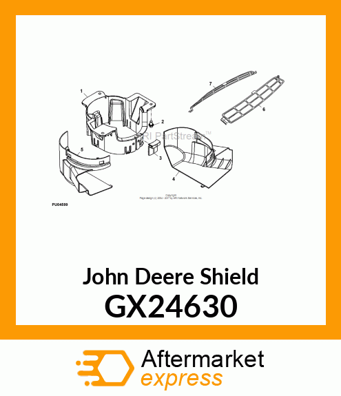 SHIELD, LH CLUTCH AND JACKSHEAVE GX24630