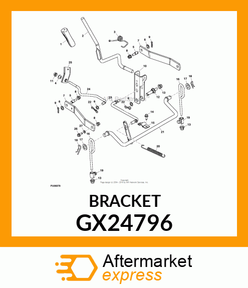 BRACKET, LIFT GX24796