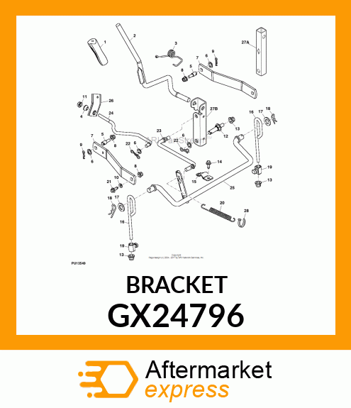 BRACKET, LIFT GX24796