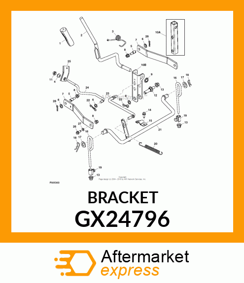 BRACKET, LIFT GX24796