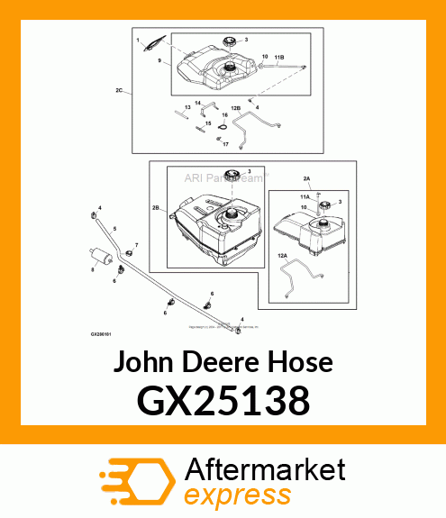 HOSE, FUEL LINE GX25138