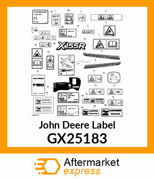 LABEL, LWA SOUND POWER X155R GX25183