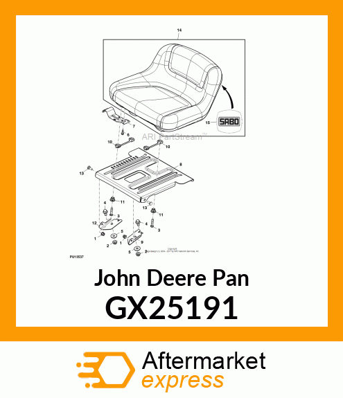 PAN, SEAT PAN GX25191