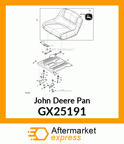 PAN, SEAT PAN GX25191