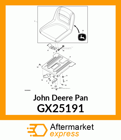 PAN, SEAT PAN GX25191