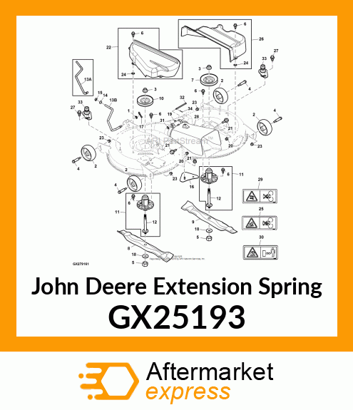 EXTENSION SPRING GX25193