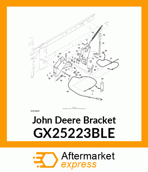 BRACKET, IDLER AND SUPPORT GX25223BLE