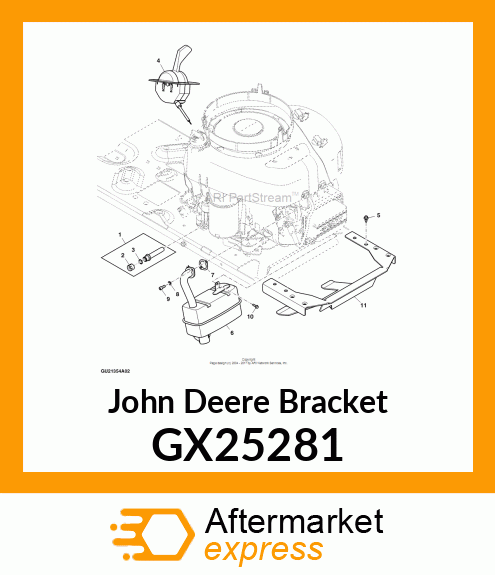 BRACKET, HOOD PIVOT SUPPORT GX25281