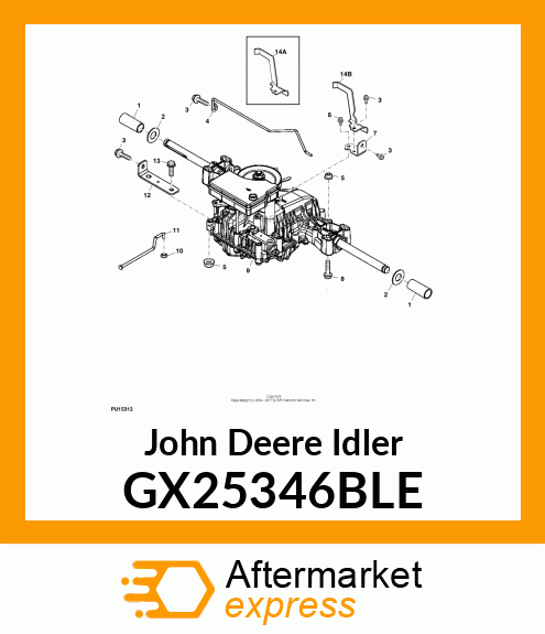 IDLER, RDRC TRACTION GUIDE GX25346BLE