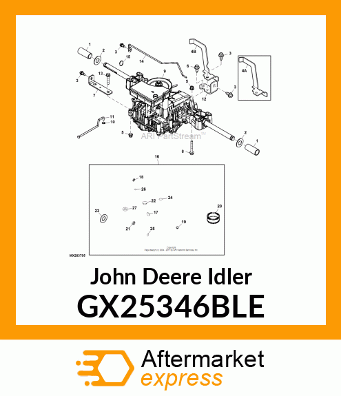 IDLER, RDRC TRACTION GUIDE GX25346BLE