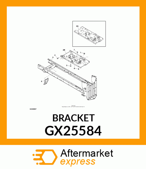 BRACKET, DECK HANGER GX25584