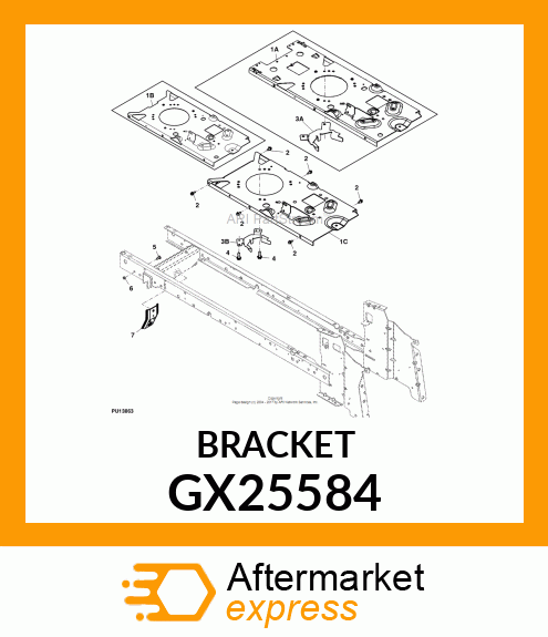 BRACKET, DECK HANGER GX25584