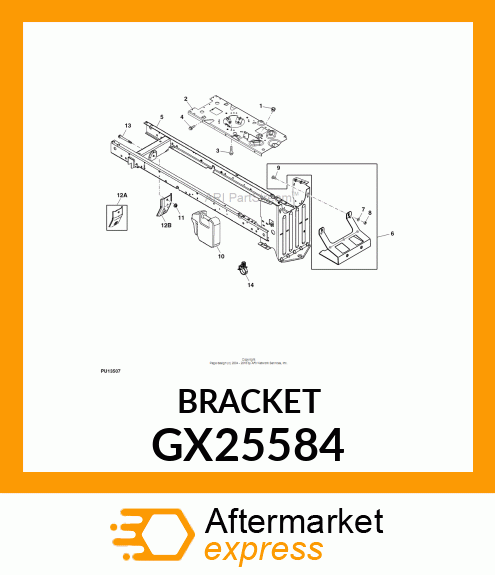 BRACKET, DECK HANGER GX25584