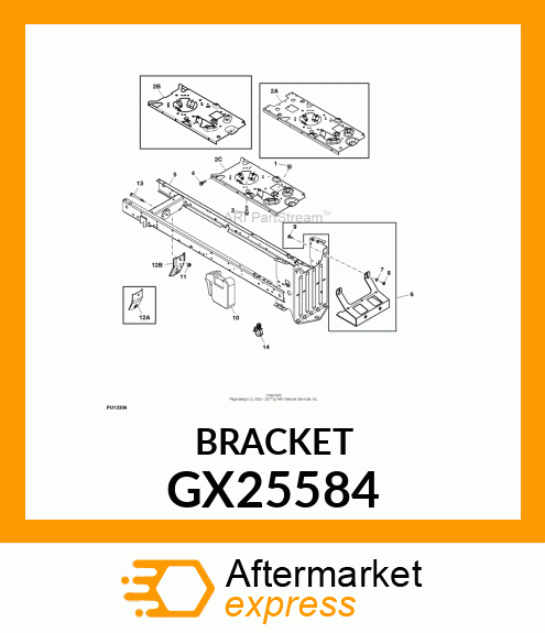 BRACKET, DECK HANGER GX25584