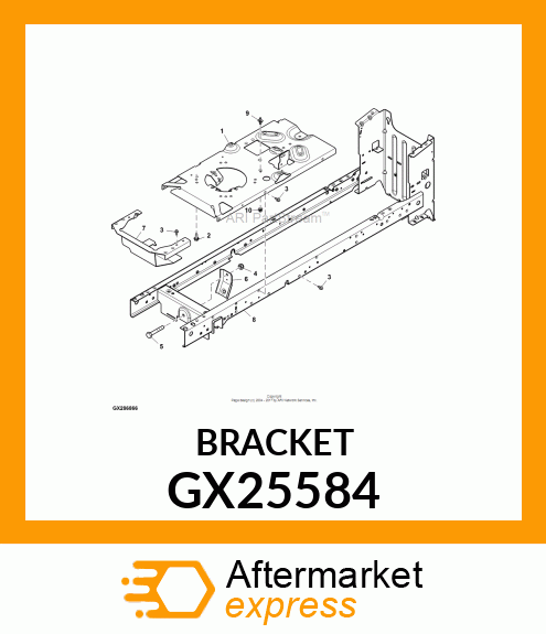 BRACKET, DECK HANGER GX25584