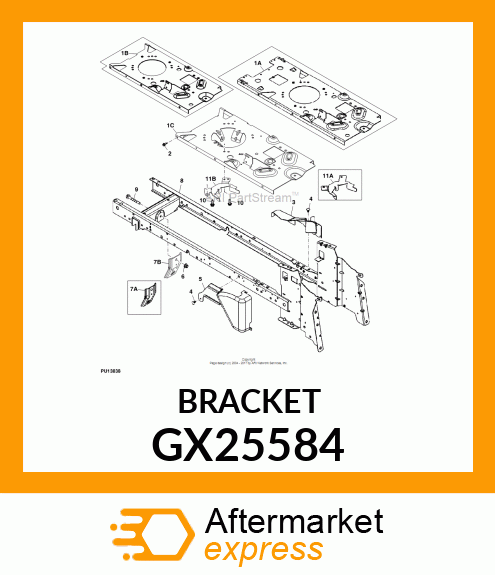 BRACKET, DECK HANGER GX25584