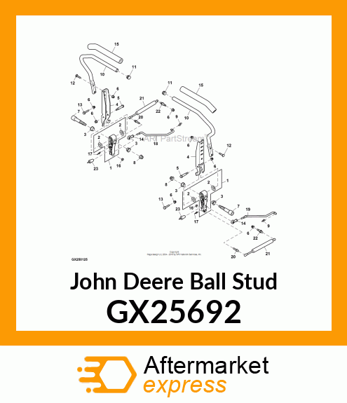 STUD, BALL (HEAT TREAT, PLATE) GX25692