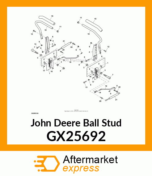 STUD, BALL (HEAT TREAT, PLATE) GX25692