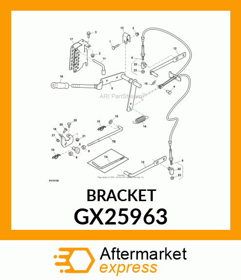 BRACKET, BRACKET, FRONT HANGER GX25963