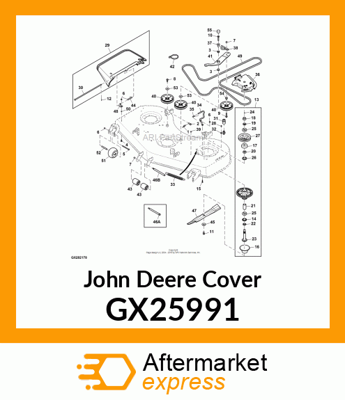 COVER, SPINDLE 60HC ZTRAK GX25991