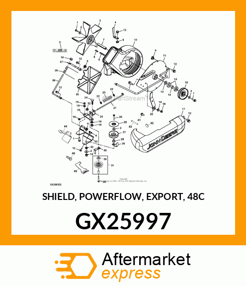 SHIELD, POWERFLOW, EXPORT, 48C GX25997