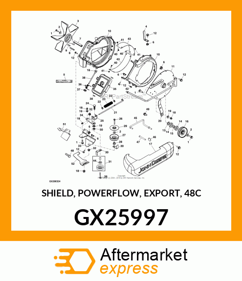 SHIELD, POWERFLOW, EXPORT, 48C GX25997