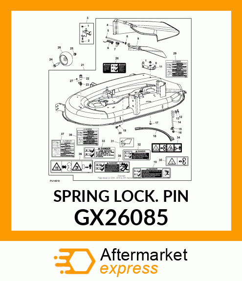 SPRING LOCKING PIN GX26085