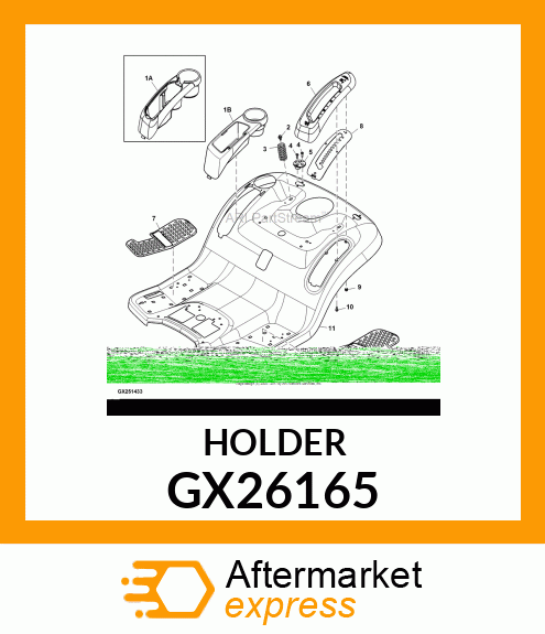 HOLDER, REVISED FOR PRINT TO PART C GX26165