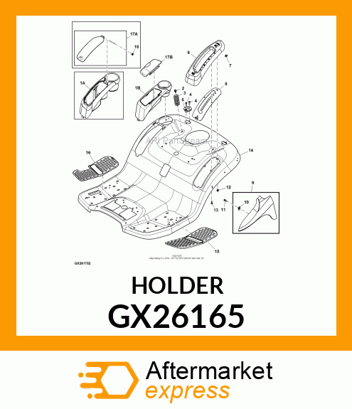 HOLDER, REVISED FOR PRINT TO PART C GX26165