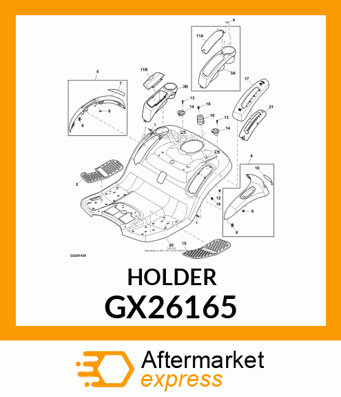 HOLDER, REVISED FOR PRINT TO PART C GX26165