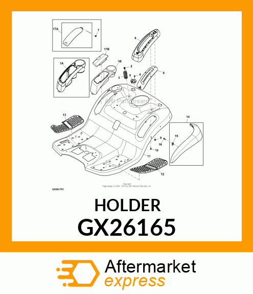 HOLDER, REVISED FOR PRINT TO PART C GX26165