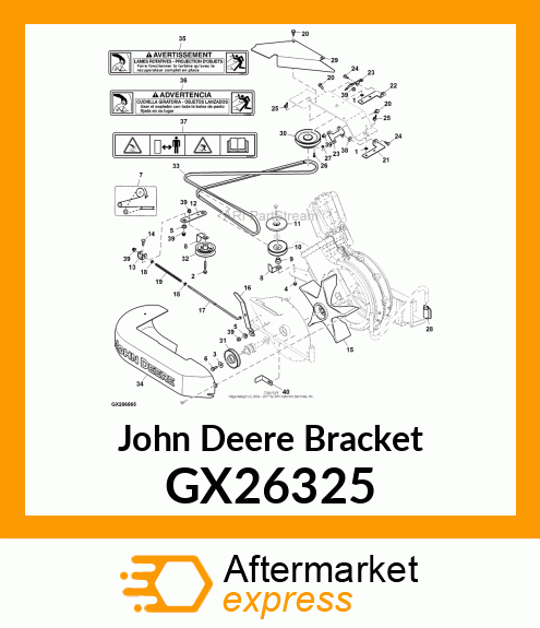 BRACKET, BELT 60HC GX26325