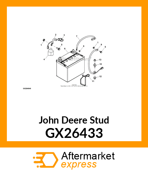 STUD, 100 SERIES GROUND STUD GX26433