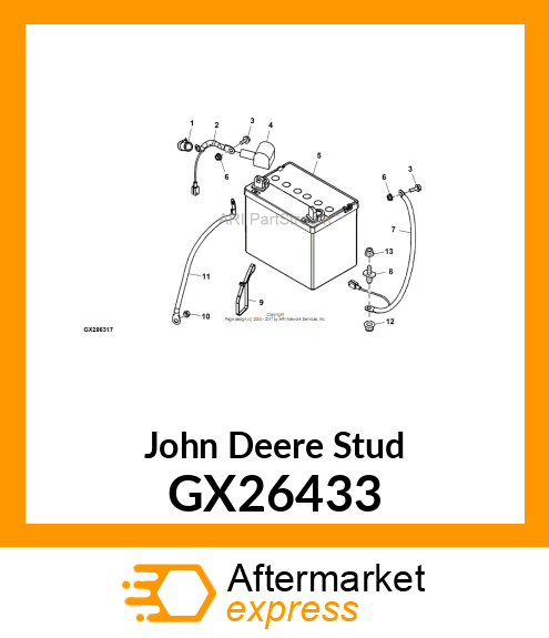 STUD, 100 SERIES GROUND STUD GX26433