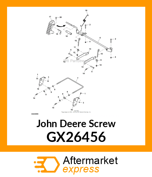 SCREW, FLANGED HEX HEAD GX26456