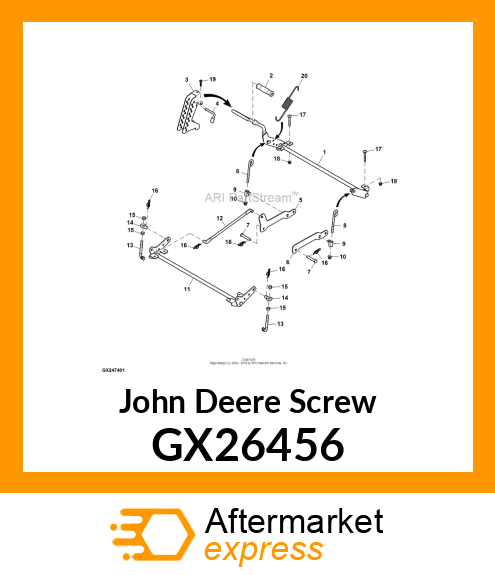 SCREW, FLANGED HEX HEAD GX26456