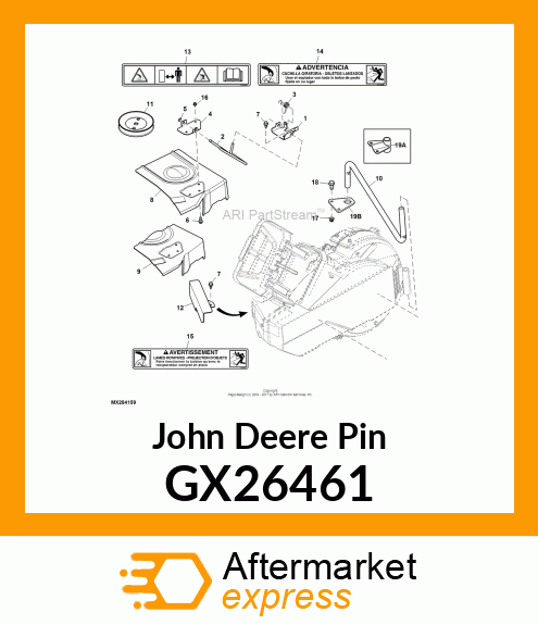 PIN, ZEE 48A 54A SS POWERFLOW GX26461