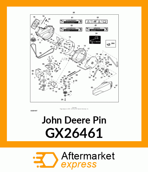 PIN, ZEE 48A 54A SS POWERFLOW GX26461