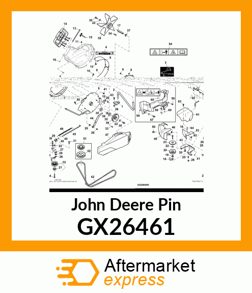 PIN, ZEE 48A 54A SS POWERFLOW GX26461