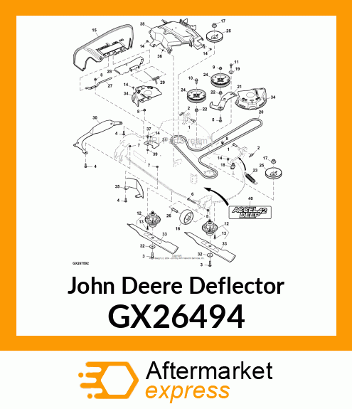 DEFLECTOR, 42A EXPORT GX26494