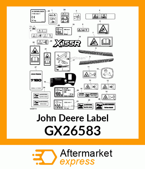 LABEL, LABEL LWA SOUND POWER, X155R GX26583