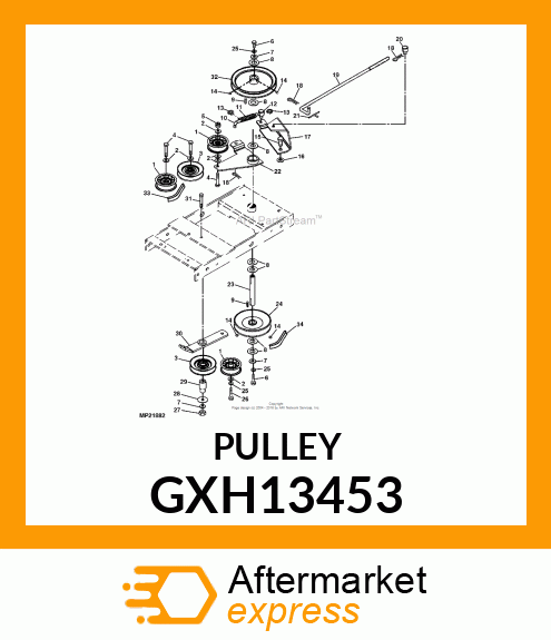 Pulley - ASSY-IDLER PULLY COMP GXH13453