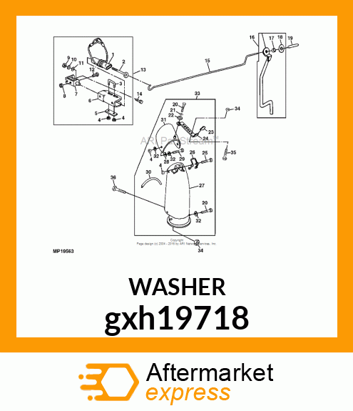 WASHER, METALLIC, ROUND HOLE gxh19718