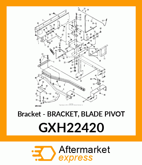 Bracket - BRACKET, BLADE PIVOT GXH22420