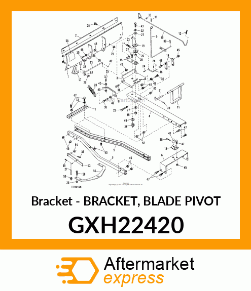 Bracket - BRACKET, BLADE PIVOT GXH22420