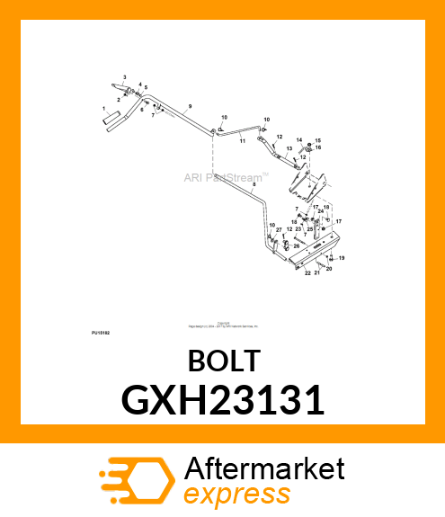 BOLT, HEX 1/2 GXH23131