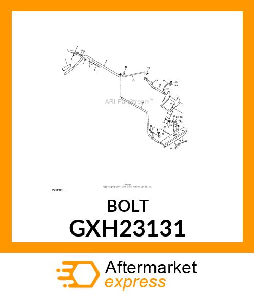 BOLT, HEX 1/2 GXH23131