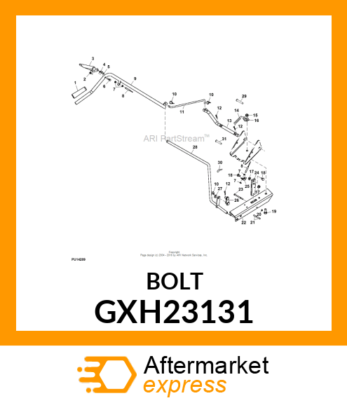 BOLT, HEX 1/2 GXH23131