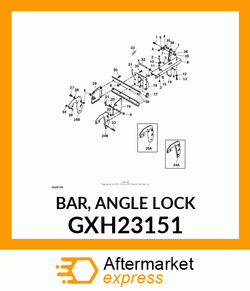 BAR, ANGLE LOCK GXH23151