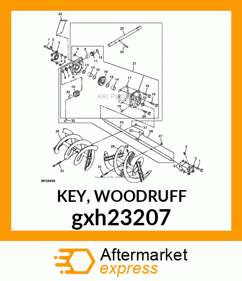 KEY, WOODRUFF gxh23207